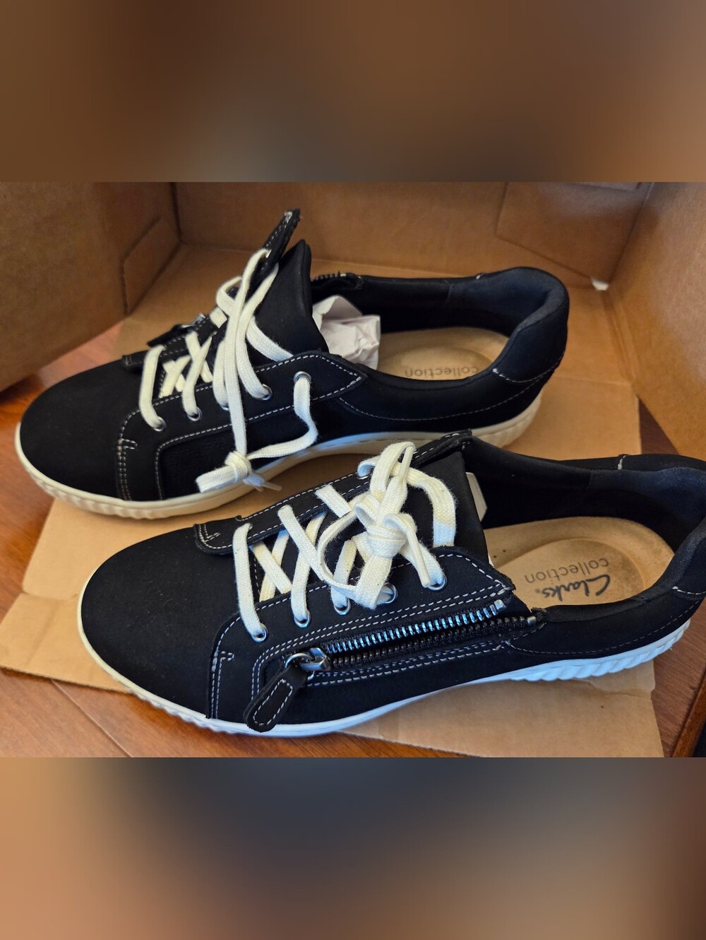 Clarks Collection Perforated Leather Sneaker - Caroline Ayla
